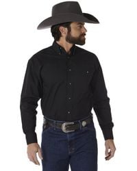Wrangler - George Strait One Pocket Button Long Sleeve Woven Shirt - Lyst