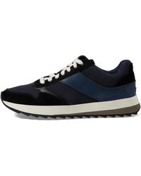 Vince - S Edric Lace Up Runner Sneakers Black And Blue 11.5 M - Lyst