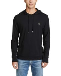Lacoste Jersey Tshirt Hoodie in Orange 
