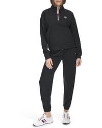 Tommy Hilfiger - Performance Fleece Mock Neck Pullover,black,xl - Lyst