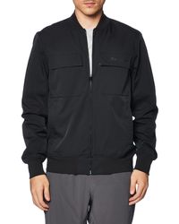 Champion - , Flex, Stretch Woven Bomber Lightweight Jacket With Pockets, Black Small Script, X-small - Lyst
