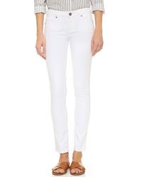 paige skyline skinny white