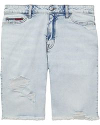 Tommy Hilfiger - Denim Bermuda Shorts With Magnetic Fly - Lyst