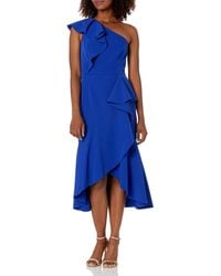 Vince Camuto - One Shoulder Ruffle High Low Cocktail Dress - Lyst
