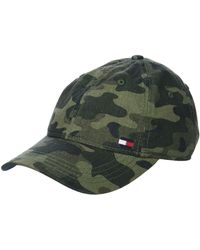 Tommy Hilfiger - Cotton Billy Adjustable Flap Baseball Cap - Lyst