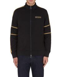 Emporio Armani - A|x Armani Exchange Sporty Gold Detail Mock Neck Zip Up Sweatshirt - Lyst