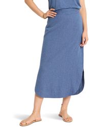 NIC+ZOE - Nic+zoe Rumba Linen Dip Skirt - Lyst