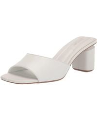 Franco Sarto - S Linley Heeled Slide Sandal White 5.5 M - Lyst