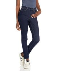 Calvin Klein Jeans Hi Rise Slim Crop Denim in Blue | Lyst