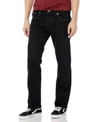 True Religion - Mens Ricky Single Needle Straight Leg With Flap Jeans - Lyst
