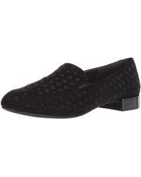 Kenneth Cole REACTION Womens Jet Behind Slip on Loafer Embellished Heel Flat 