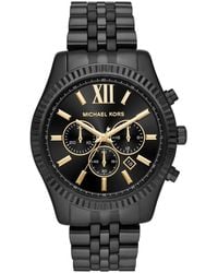 Michael Kors - Layton Quartz Watch With Stainless Steel Strap - Lyst