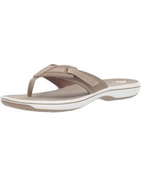 clarks brinkley keeley flip flops