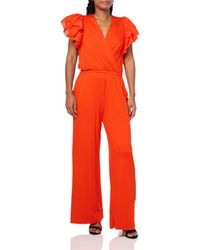 Trina Turk - Ruffle Sleeve Jersey Jumpsuit - Lyst