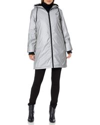 levi's women's bunny sherpa lined hooded coaches parka jacket