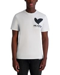 Karl Lagerfeld - Paris Short Sleeve Crewneck Graphic Design T-shirt - Lyst