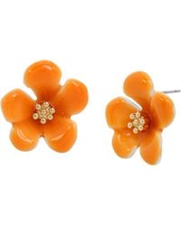 Betsey Johnson - S Tropical Flower Stud Earrings - Lyst