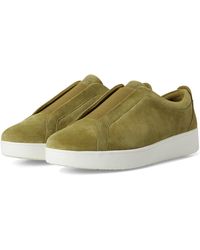 Fitflop - Rally Elastic Suede Slip-on Sneakers - Lyst
