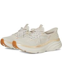 Skechers Hands Free Slipins: D #39 Lux Vapor Evening Glow Sneaker in White Skechers Hands Free Slipins: D #39 Lux Vapor Evening Glow Sneaker in White