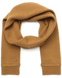 Michael Kors Exposed Seam Scarf in Natural | Lyst
