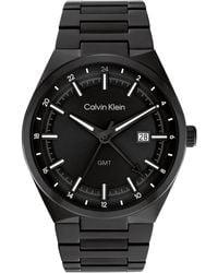 Calvin Klein - 44mm 3h Quartz Watch - Stainless Steel Bracelet - Modern Stylish Timepiece - Gift For - Lyst