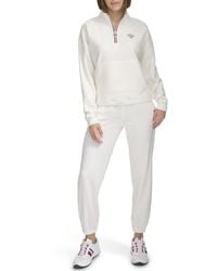 Tommy Hilfiger - Performance Fleece Mock Neck pullover,eggshell,M - Lyst