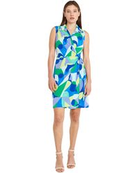 Donna Morgan - Collared Sleeveless Shirtdress Comfortable - Lyst