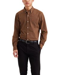 Dockers - Classic Fit Long Sleeve Signature Comfort Flex Shirt - Lyst