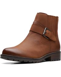 Clarks - Clarkwellstrap Ankle Boot - Lyst
