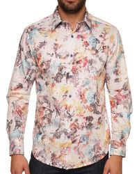 Robert Graham - 's Splash Of Color Long-sleeve Button-down Shirt - Lyst
