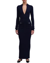 Ronny Kobo - Carney Ribbed Knit Long Sleeve Bodysuit - Lyst