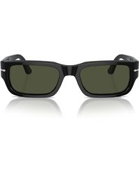 Persol - Po3347s Adrien Polarized Rectangular Sunglasses - Lyst