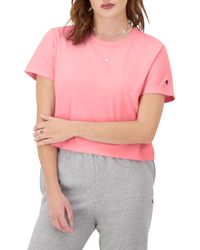 Champion - , Tailgate, Comfortable Lightweight Graphic T-shirt For , Marzipan Pink With Taglet, Small - Lyst