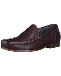 TAN Leather Ted Baker Mens XAPONL Penny Loafer 7 M US