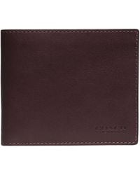 COACH - Slim Billfold In Sport Calf - Lyst