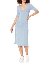 Rebecca Taylor - Ruched Scoop Neck Dress - Lyst