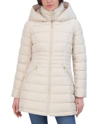 Laundry by Shelli Segal - Mid Length Windbreaker Puffer Jacket - Lyst