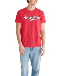 Aéropostale - Graphic Tee Tango Red - Lyst