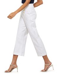 BCBGMAXAZRIA Womens Cropped Stretch Jeans in Optic White 