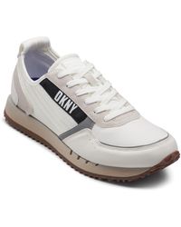 DKNY - Runner Mixed Media Sneaker - Lyst