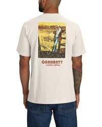Carhartt - Big & Tall Relaxed Fit Heavyweight Short-sleeve Pocket Farm Graphic T-shirt - Lyst