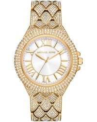 Michael Kors - Camille Three-hand Gold-tone Stainless Steel Watch - Lyst