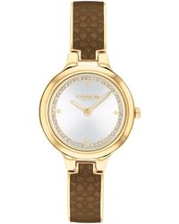 COACH - 2h Quartz Bangle Watch With Enamel Signature "c" And Crystals - Water Resistant 3 Atm/30 Meters -gift For Her - Premium Fashion - Lyst