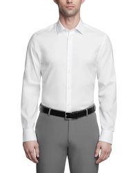 Calvin Klein - Dress Shirt Slim Fit Refined Cotton Stretch - Lyst