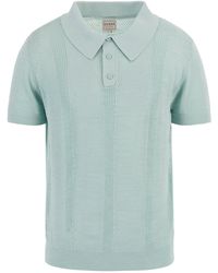 Guess - Eco Short Sleeve Mesh Stripe Rib Elijah Polo - Lyst