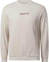 Reebok - Identity Vintage Sport Waffle Crew Sweatshirt - Lyst