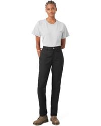 Dickies - Womens Super Flex Twill Pant - Straight, Black, 24 - Lyst