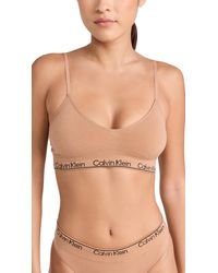 Calvin Klein - Modern Seamless Naturals Lightly Lined Triangle Bralette - Lyst