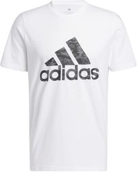 adidas - Sportswear Camouflage Short Sleeve Logo T-shirt - Lyst