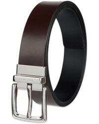 Cole Haan - Reversible Embossed Logo Loop Casual Belt - Lyst